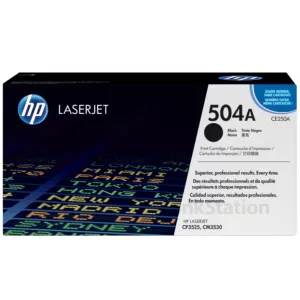 HP CE250A (504A) Genuine Black Toner Cartridge - 5,000 Pages
