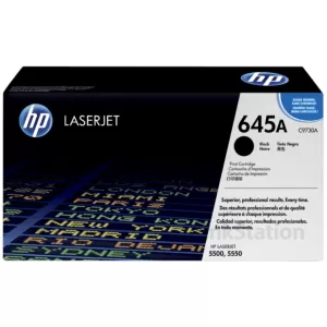 HP C9730A (645A) Genuine Black Toner Cartridge -13,000 Pages