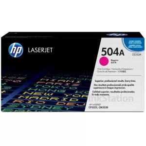 HP CE253A (504A) Genuine Magenta Toner Cartridge - 7,000 Pages