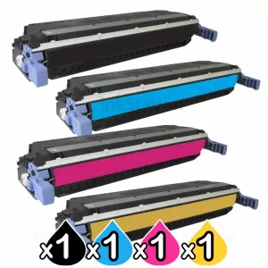 4 Pack HP C9730A-C9733A (645A) Compatible Toner Cartridges [1BK,1C,1M,1Y]
