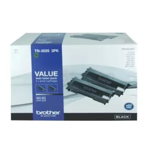 (TWIN PACK)Genuine Brother TN-2025 Toner Cartridge [2BK] - 2,500 pages each