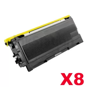 8 x Compatible Brother TN-2025 Black Toner Cartridge- 2,500 pages