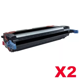 2 x HP Q7560A (314A) Compatible Black Toner Cartridge - 6,500 Pages
