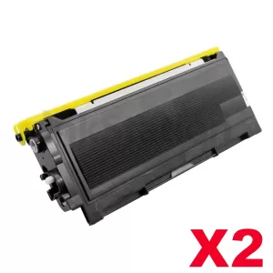 2 x Compatible Brother TN-2025 Black Toner Cartridge - 2,500 pages