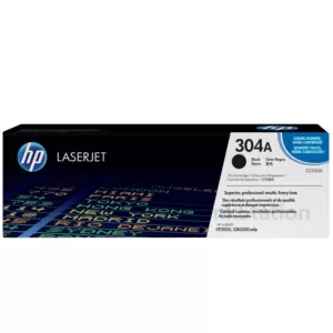 HP CC530A (304A) Genuine Black Toner Cartridge - 3,500 Pages