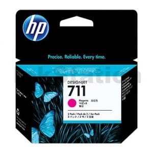 HP 711 Genuine [Tri Pack] Magenta Inkjet Cartridge CZ135A 29ml each