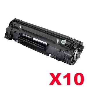10 x HP CE285A (85A) Compatible Black Toner Cartridge - 1,600 Pages
