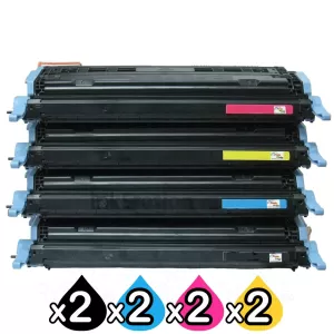 2 sets of 4 Pack HP C9720A-C9723A (641A) Compatible Toner Cartridges [2BK,2C,2M,2Y]
