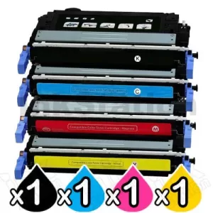 4 Pack HP Q6460A-Q6463A (644A) Compatible Toner Cartridges [1BK,1C,1M,1Y]
