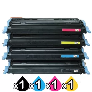 4 Pack HP C9720A-C9723A (641A) Compatible Toner Cartridges [1BK,1C,1M,1Y]