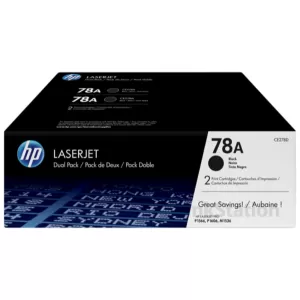 1 x HP 78A CE278A Genuine [TWIN PACK] Black Toner Cartridge [2BK]  - 2,100 Pages each