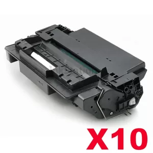 10 x HP CE255X (55X) Compatible Black High Yield Toner Cartridge - 12,000 Pages