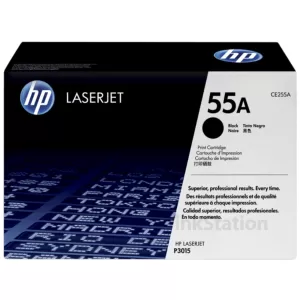 1 x HP CE255A (55A) Genuine Black Toner Cartridge - 6,000 Pages