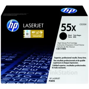 1 x HP CE255X (55X) Genuine Black High Yield Toner Cartridge - 12,000 Pages