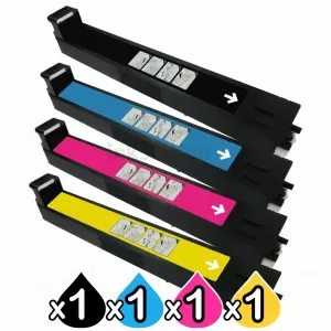 4 Pack HP CB390A, CB381A-CB383A (824A-825A) Compatible Toner Cartridges [1BK,1C,1M,1Y]
