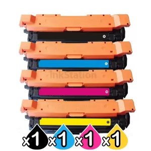 4 Pack HP CE260A-CE263A (647A/648A) Compatible Toner Cartridges [1BK,1C,1M,1Y]