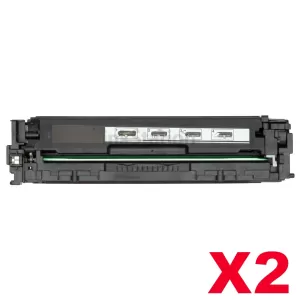 2 x HP CE320A (128A) Compatible Black Toner Cartridge - 2,000 Pages