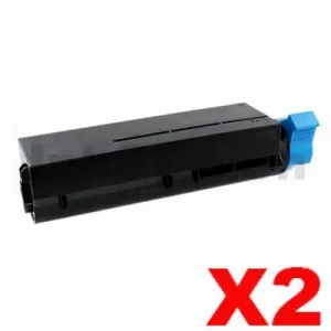 2 x OKI B411/431/MB471/479 Compatible Black Toner Cart (44574703) - 4,000 pages