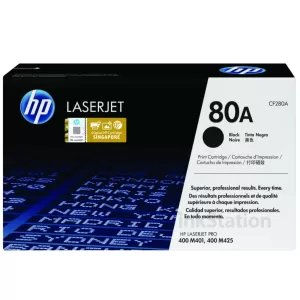 1 x HP CF280A (80A) Genuine Black Toner Cartridge - 2,700 Pages