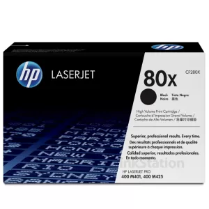 1 x HP CF280X (80X) Genuine Black Toner Cartridge - 6,900 Pages