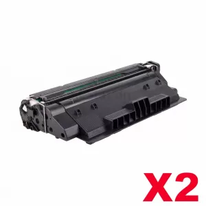 2 x HP CF214A (14A) Compatible Black Toner Cartridge - 10,000 Pages