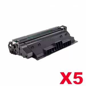 5 x HP CF214A (14A) Compatible Black Toner Cartridge - 10,000 Pages