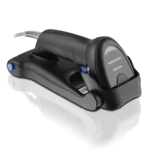 Datalogic Scanner Kit, QuickScan QD2220, 1D Linear Imager, USB, Black (includes scanner, USB cable 90A052065 and stand STD-QW25-BK)