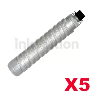 5 x Ricoh Type 1230D Compatible Black Toner Cartridge [885473] - 9,000 pages