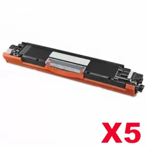 5 x HP CE310A (126A) Compatible Black Toner Cartridge  - 1,200 Pages
