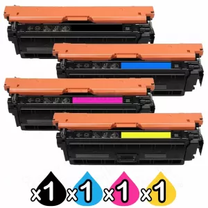 4 Pack HP W2130A-W2133A (213A) Compatible Toner Cartridges Combo [1BK,1C,1M,1Y]