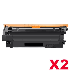 2 x HP 213X W2130X High Yield Compatible Black Toner Cartridge - 9,000 pages