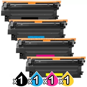 4 Pack HP W2130X-W2133X (213X) High Yield Compatible Toner Cartridges Combo [1BK,1C,1M,1Y]