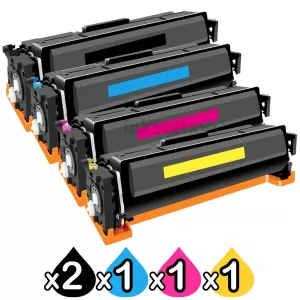 5 Pack HP W2180X-W2183X (218X) Compatible High Yield Toner Cartridges Combo [2BK,1C,1M,1Y]