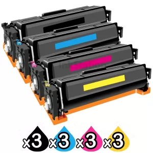 3 sets of 4 Pack HP W2180X-W2183X (218X) Compatible High Yield Toner Cartridges Combo [3BK,3C,3M,3Y]
