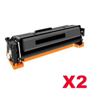 2 x HP 218X W2180X Compatible Black High Yield Toner Cartridge - 3,200 pages