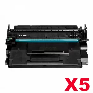 5 x HP 89A CF289A Compatible Black Toner Cartridge - 5,000 Pages