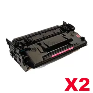 2 x HP CF287A (87A) Compatible Black Toner Cartridge - 9,000 Pages