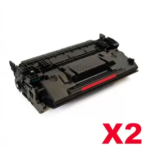 2 x HP CF287X (87X) Compatible Black Toner Cartridge - 18,000 Pages