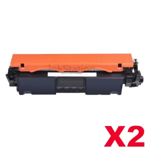 2 x HP CF230X (30X) Compatible Black High Yield Toner Cartridge - 3,500 Pages