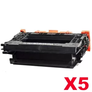 5 x HP CF237Y (37Y) Compatible Black Extra High Yield Toner Cartridge - 41,000 Pages