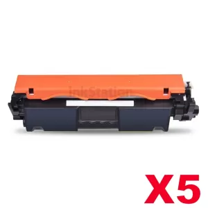 5 x HP CF230X (30X) Compatible Black High Yield Toner Cartridge - 3,500 Pages