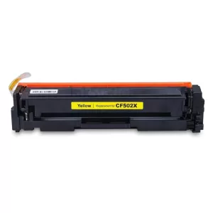 HP CF502X (202X) Compatible Yellow High Yield Toner Cartridge - 2,500 Pages