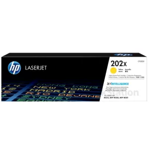 HP CF502X (202X) Genuine Yellow High Yield Toner Cartridge - 2,500 Pages
