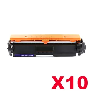 10 x HP CF217A (17A) Compatible Black Toner Cartridge - 1,600 Pages