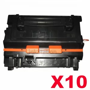 10 x HP CE390A (90A) Compatible Black Toner Cartridge - 10,000 Pages