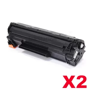 2 x HP CF283X (83X) Compatible Black Toner Cartridge - 2,200 Pages