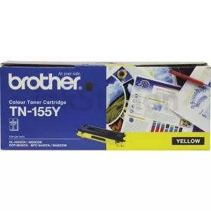 Genuine Brother TN-155Y Yellow Toner Cartridge - 4,000 pages (TN155 is High Capacity Version of TN150)