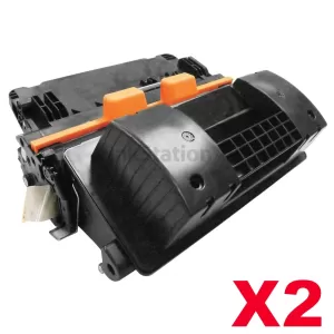 2 x HP CF281X (81X) Compatible Black Toner Cartridge - 25,000 Pages