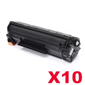 10 x HP CF283X (83X) Compatible Black Toner Cartridge - 2,200 Pages