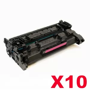 10 x HP CF226A (26A) Compatible Black Toner Cartridge - 3,100 Pages